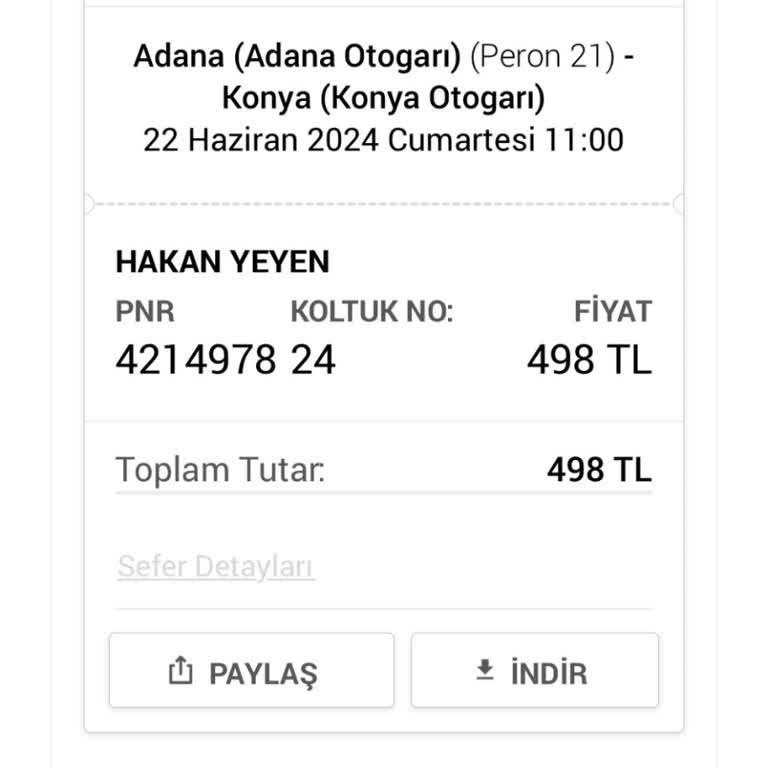 Obilet İade Edildi Denilen Ama İade Edilmeyen Bilet