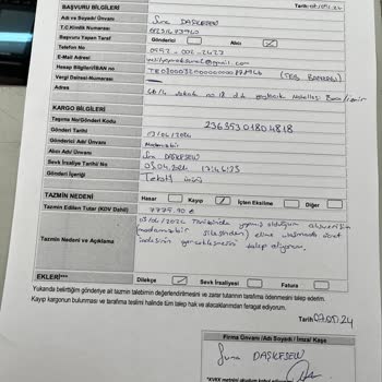 Sürat Kargo Para İademi Yapmıyor