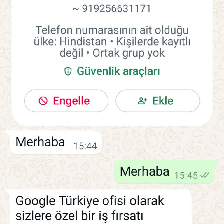 Binance TR WhatsApp Hattıma Gelen Binance Mesajı