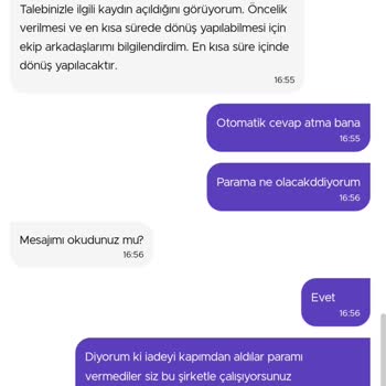 Getir Müşteri Hizmetlerinde Yaşadığım Olumsuz Deneyim Ve İade Talebim
