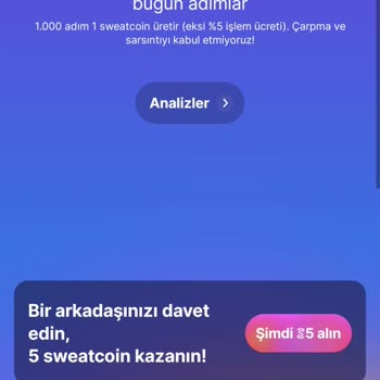 Sweatcoin Uygulamasında Adımlarım Walleta Aktarılmıyor