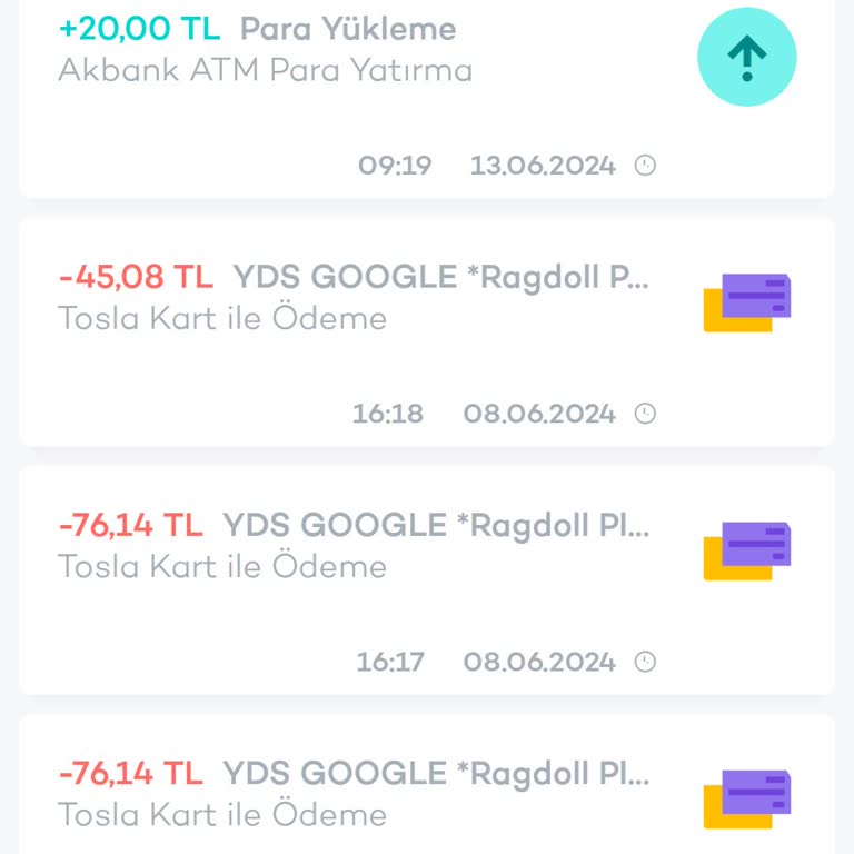 Google Hesabımdan İzinsiz Çekilen Tutarın İadesini İstiyorum