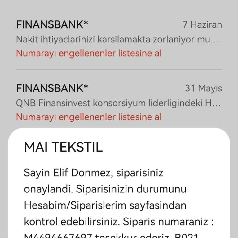 Mai Collection SMS'leri Rahatsızlık Noktasını Geçti