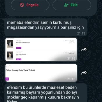Semih Kurtulmuş Fashion Ürün Teslimatında Yaşanan Gecikme Ve İade Süreci Sorunu