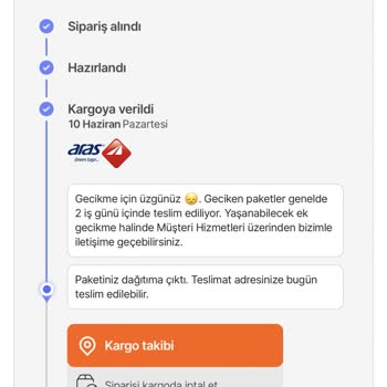 Aras Kargo Ürünümü Teslim Etmiyor!