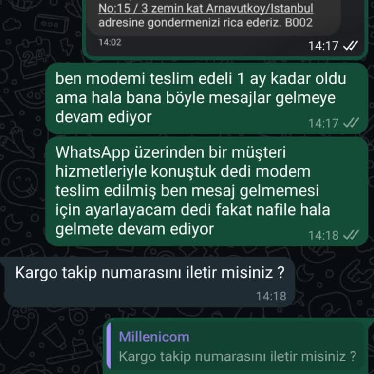 Millenicom Hem Modemi Aldı Hem 2000 TL Paramı