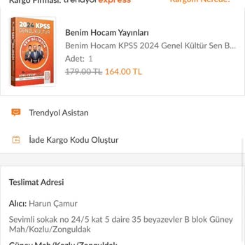 Trendyol Express Yavaşlığı Ve Zamanında Teslim Edilmemesi.