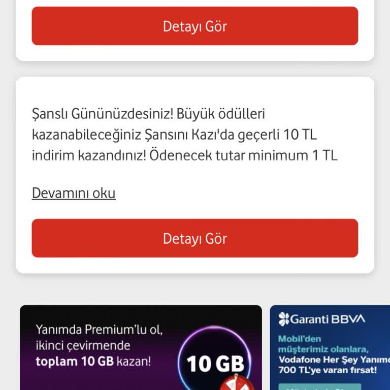 Vodafone Premium GB Aldatmacası