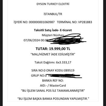 Dyson Airwrap İzinsiz İptal Mağduriyeti