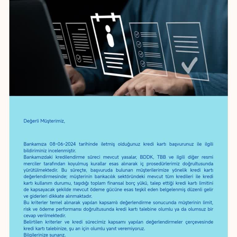 Denizbank Kredi Kartı Başvurusu İçin Limitimi Düşürdüm Ama Yine Sonuç Olumsuz