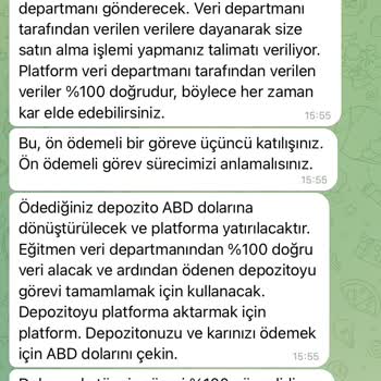 Telegram Üzerinden İş Teklifiyle Yaşadığım Mağduriyet