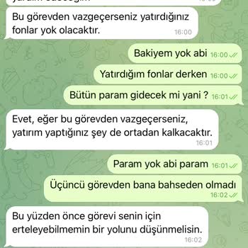 Telegram Üzerinden İş Teklifiyle Yaşadığım Mağduriyet