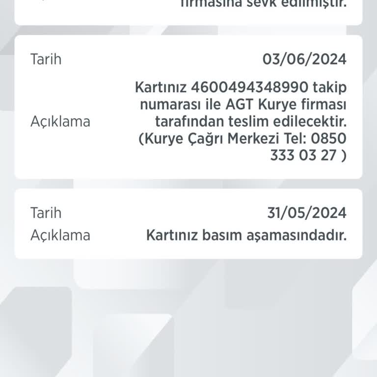 Ziraat Bankası Kredi Kartı Gönderi Gecikmesi
