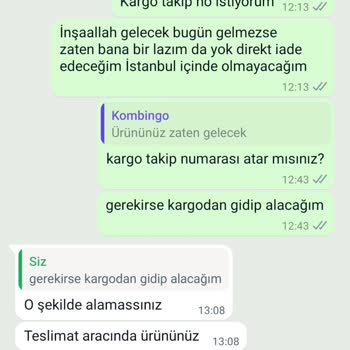 Kombingo.com Teslim Edilmeyen Ürün