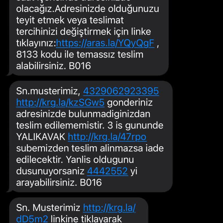 Aras Kargo Adrese Teslim Yapmıyor