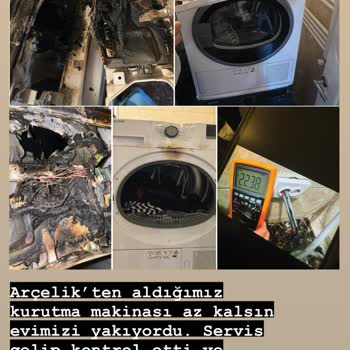 Arçelik Kurutma Makinesi Yangın Problemi