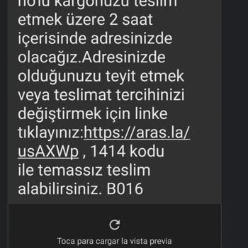 Aras Kargo Kıraç Şubesi Siparişleri Teslim Etmiyor