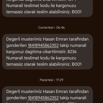 Sürat Kargo Anamur Şubesi Yalan Ve Güvensizlik