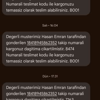 Sürat Kargo Anamur Şubesi Yalan Ve Güvensizlik