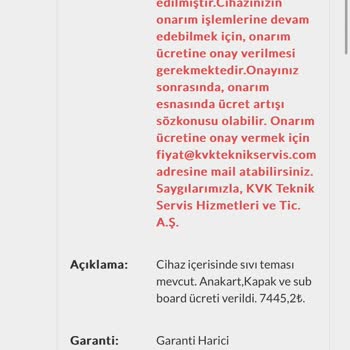 Huawei Watch Gt3 KVK Servis Sorunu