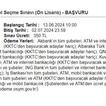 ÖSYM 2024 KPSS Ön Lisans Başvurusu Yaparken KPSS Lisans Başvurusu Hatası