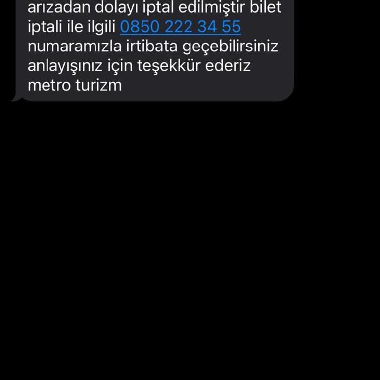 4 Saat Kala Bilet İptali Metro Turizm Mağduriyeti