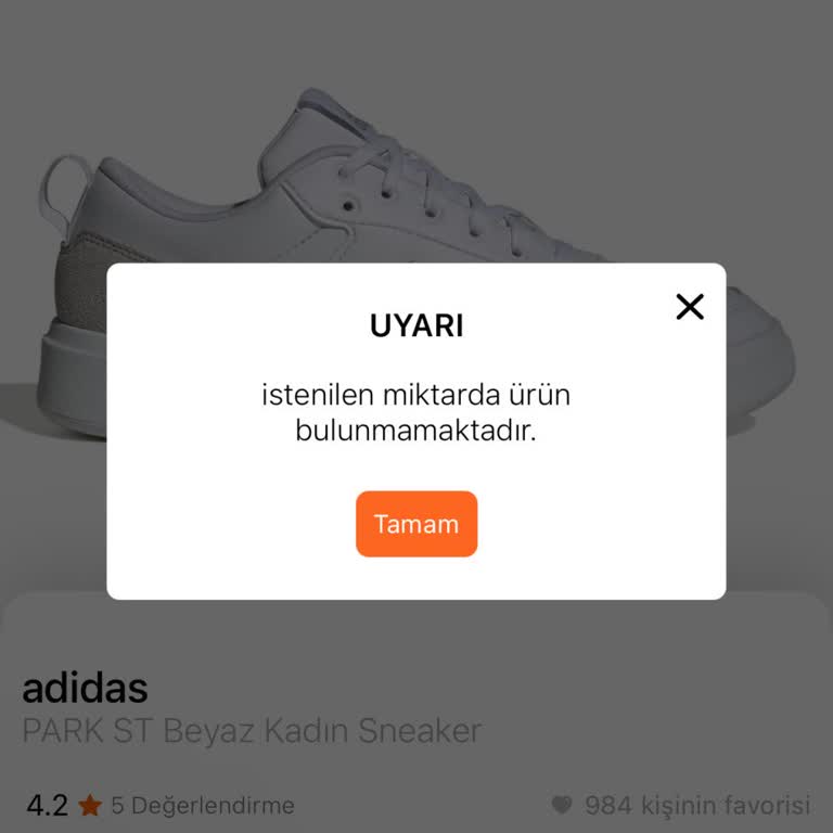 FLO Ayakkabı FLO İstenilen Miktarda Ürün Bulunmamaktadır Diyor