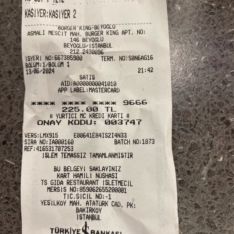 Burger King Beyoğlu Bk Klima Arızası Çözülsün!