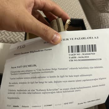 FLO Ayakkabı İlk Kullanımda Açılan Ayakkabı Ve Yetersiz İnceleme