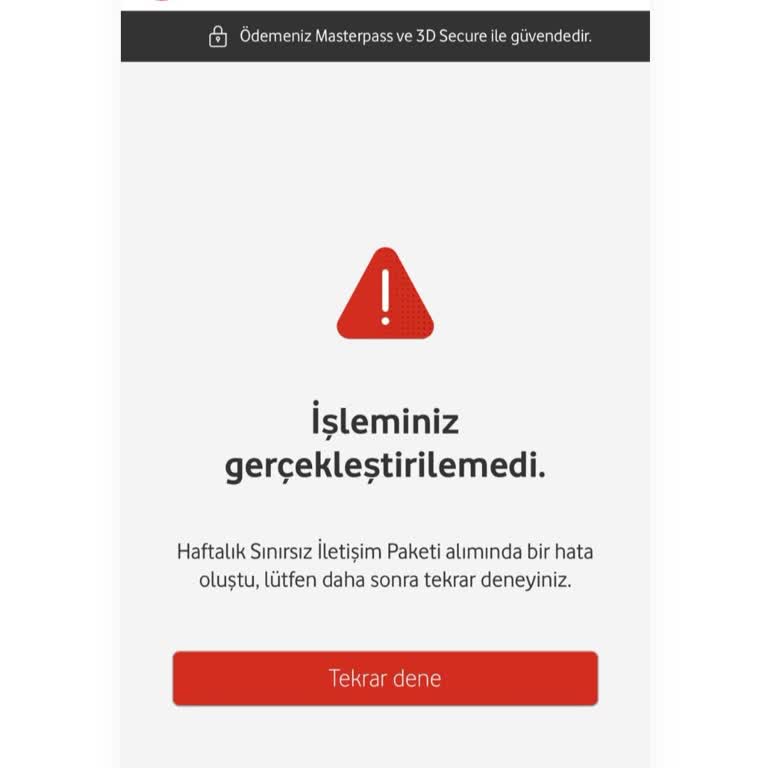 Vodafone Paket Satin Aldım Yükleme Yapılmadı Para Da Gitti