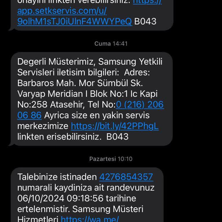 Samsung Yetkili Servis Sorunu