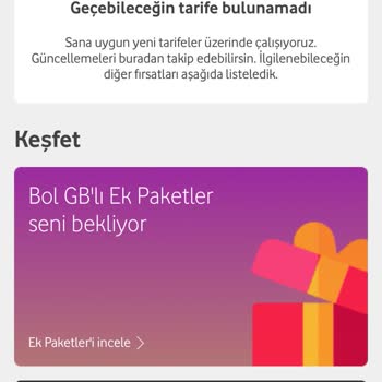Vodafone Tarife Değişikliği Hakkımda