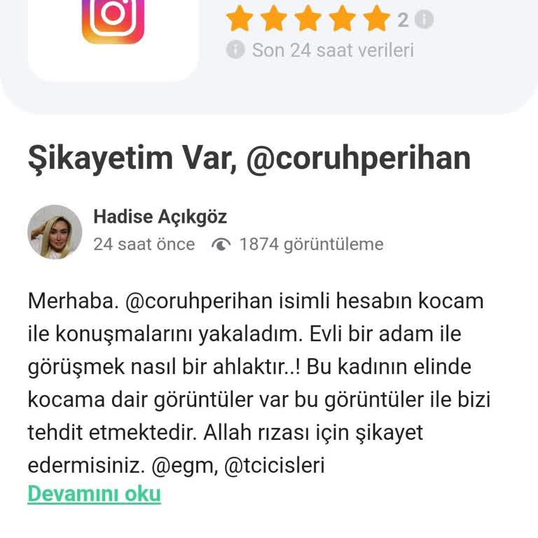 Guncelsikayetlerimiz.com Hadise Açıkgöz İftira