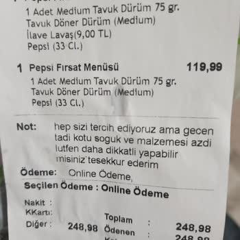 Beysos Dönerin İçinde Döner Olmaması