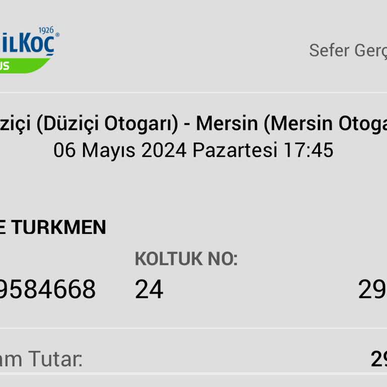 Obilet Kamil Koç Firması Bilet Ücreti İadesini Yapmıyor