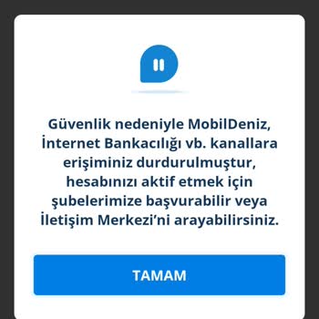 Denizbank Kafasına Göre Bloke Koyuyor.!