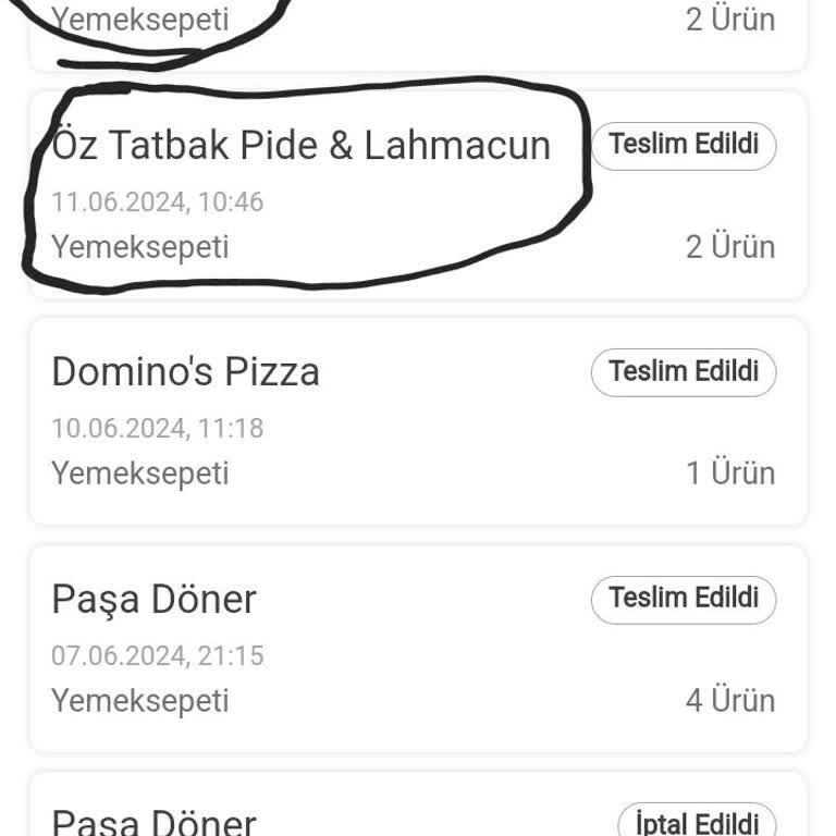 Yemeksepeti Müşteri Memnuniyeti -100