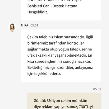 Superbet 730TL Yi Bile Ödemiyor