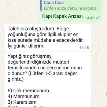 Coca-Cola Kapak (kepenk) Arızası