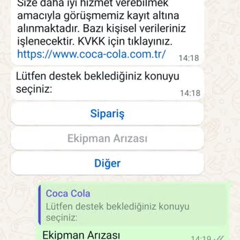 Coca-Cola Kapak (kepenk) Arızası