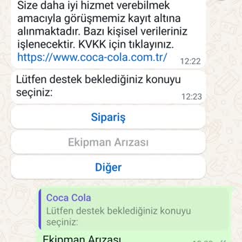 Coca-Cola Kapak (kepenk) Arızası