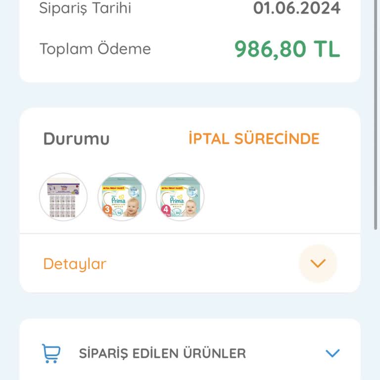 Ebebek İptal Olmayan Teslim Edilmeyen Siparişler