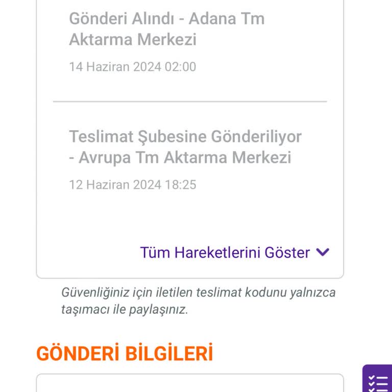 hepsiJET Kargo Durumu Hakkında
