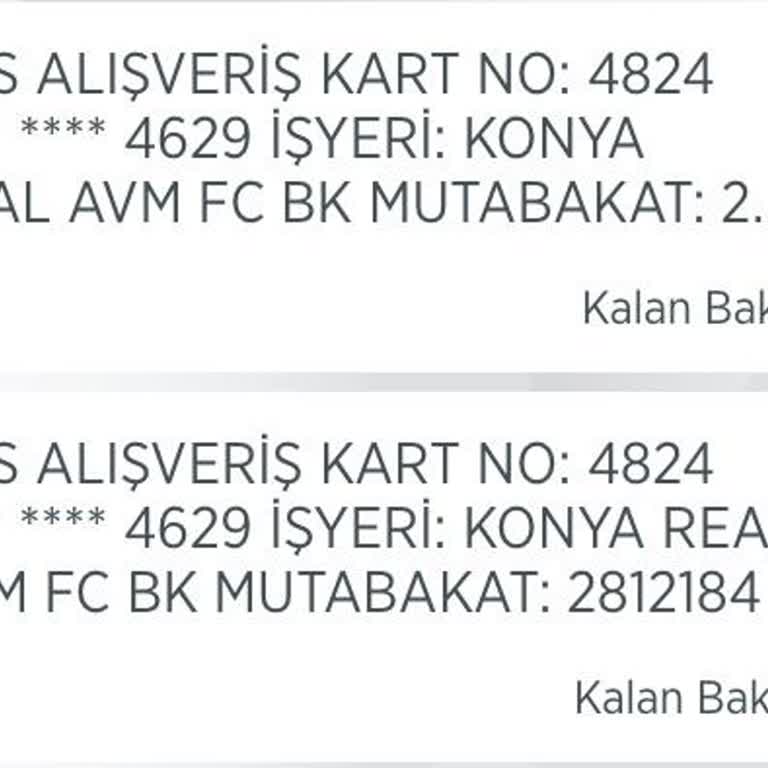 Burger King M1 Konya Şubesi Param İade Edilmedi