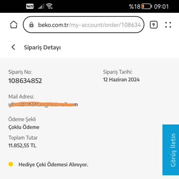 Beko Siparişim Aktifleşmiyor Acil Destek