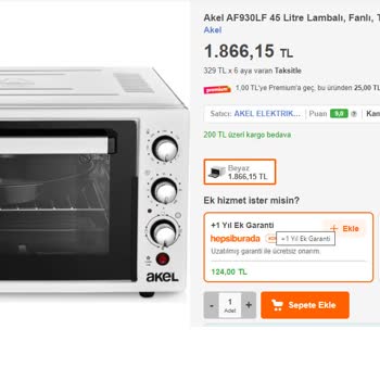 Akel Ev Aletleri Fırın Ürün Şikayeti