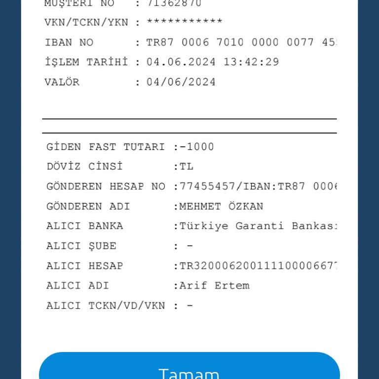 Yapı Kredi Bankası EFT İptal İadesi Gelmedi