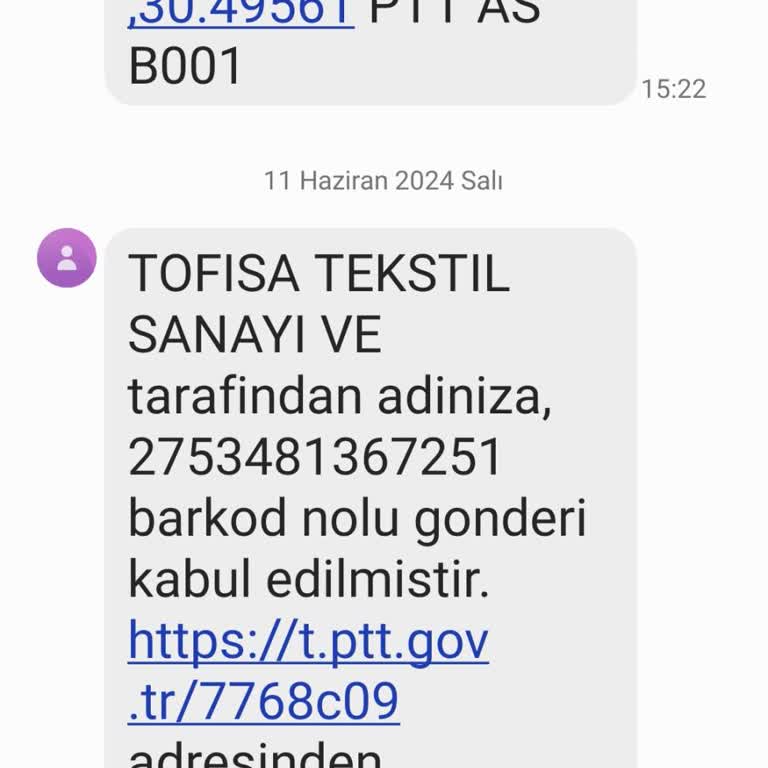Tofisa Kargom Elime Ulaşmadı!