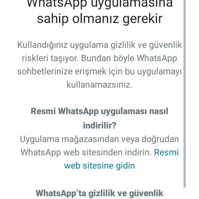 WhatsApp Lütfen Yardımcı Olun