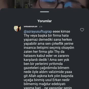 THY Yanlış Tutanak Ve Saygısız Davranışlar!
